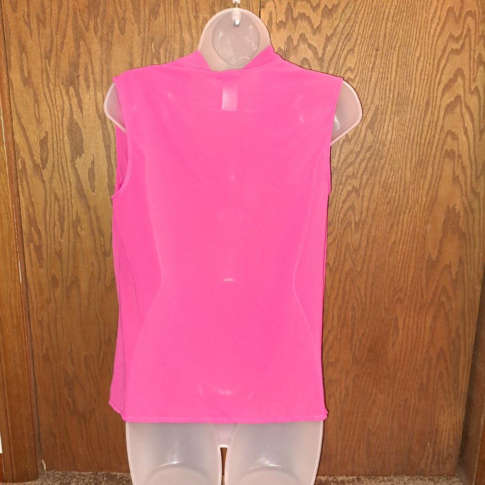 Mark Barbie Pink Draped Sleeveless Top size Medium - Picture 2 of 5
